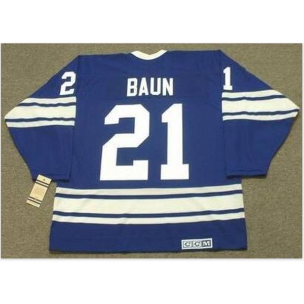

goodjob men youth women vintage #21 bobby baun toronto maple leafs 1967 ccm hockey jersey size s-5xl or custom any name or number, Black