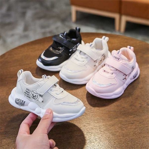 

kids canvas shoes for girl boy baby sneaker spring fashion toddler children classical running anti-slip 211025, Black