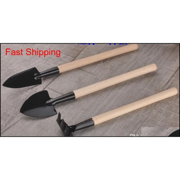 

3pcs/set children mini compact plant garden hand wood tool kit, spade shove qylejt sports2010