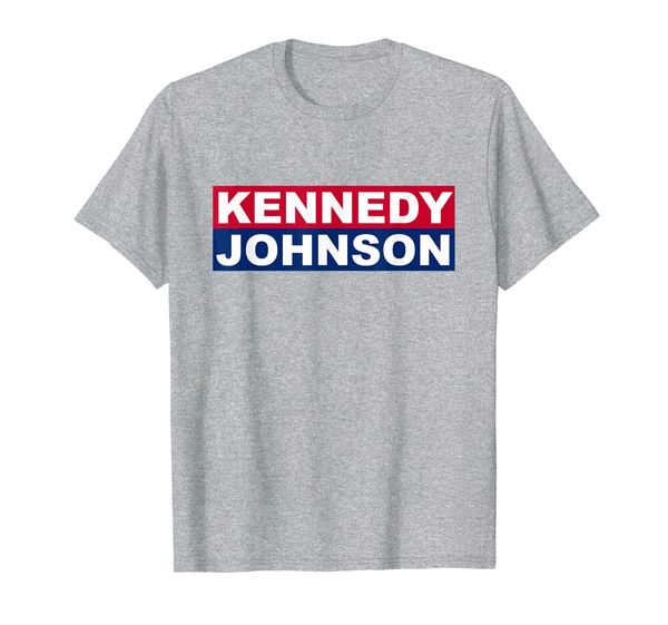 

jfk campaign john f kennedy johnson 1960 election democrat t-shirt, White;black