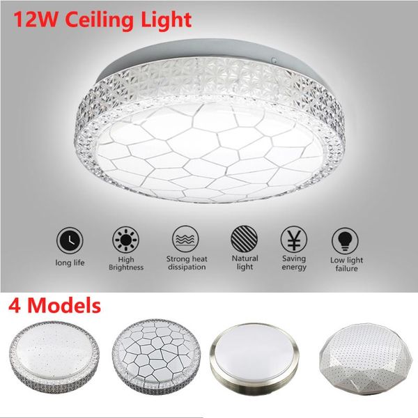 

ceiling lights 2021 living room led flush mounted light 12w 220v lamps (lampshade + chassis bulb accessories)