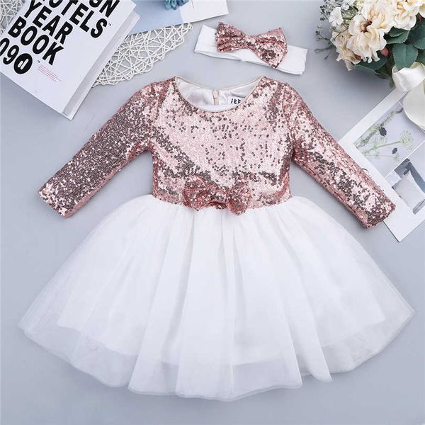 Kleinkind Mädchen Blume Pailletten Prinzessin Kleid Sommer Geburtstag Party Tutu Tüll Formale Kleider Kinder Kinder Brautjungfer Kleidung Q0716