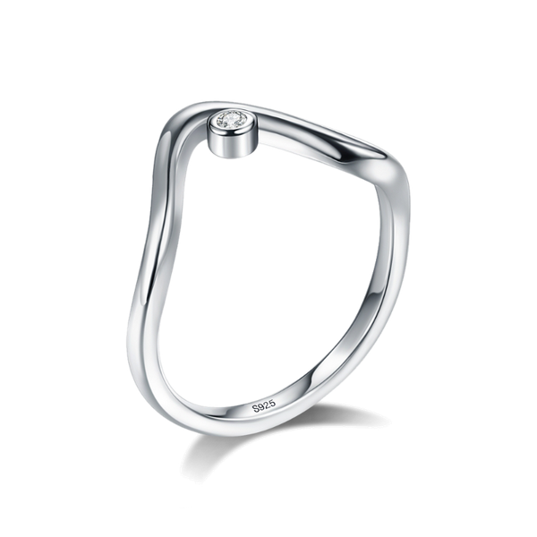 

cluster rings zemior 925 sterling silver for women 5a clear cubic zirconia water drop simple ring anniversary fine jewelry, Golden;silver