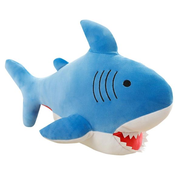 

new cute animal blue shark plushtoys in down cotton toys super pillow stuffed toy birthday gift girl toy