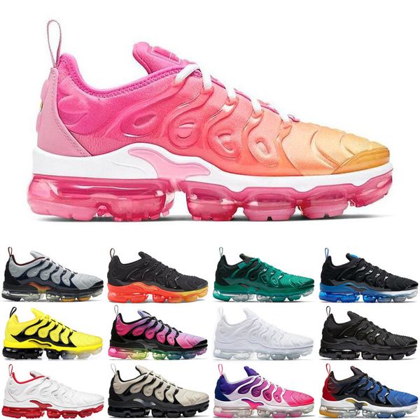 

tn plus men women running shoes triple black white royal atlanta be true fresh mens womens trainers sports sneakers