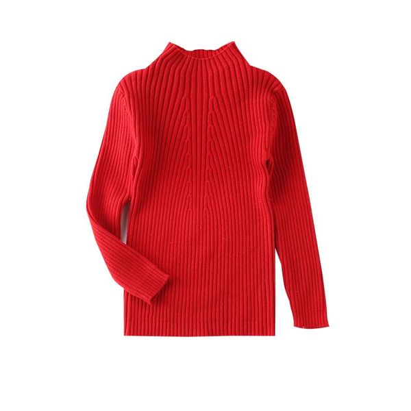 

pullover winter girls sweaters turtleneck base shirt children clothing knitted sweater kids knitting for, Blue