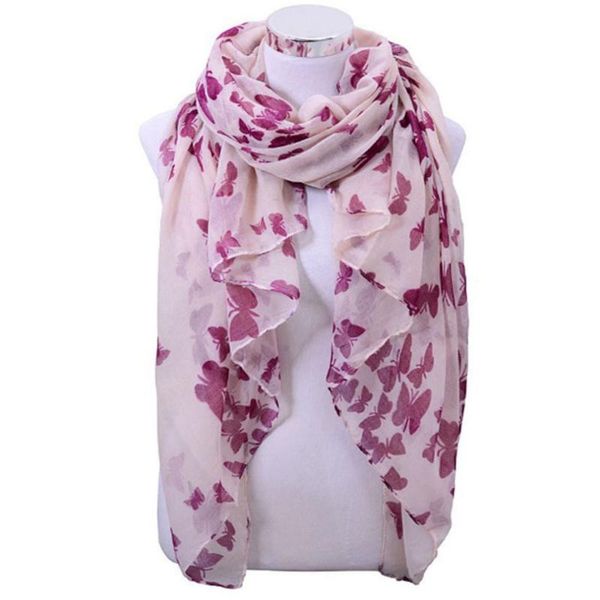 

scarves women fashion butterfly voile scarf spring and autumn thin long shawl ladies arabic hijab big size echarpe, Blue;gray