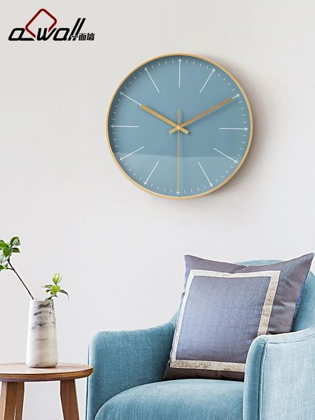 

wall clocks modern simple silent clock living room nordic style individual creative home relogio de parede round decor 6ls6