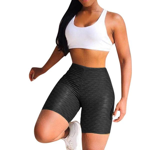 

yoga outfits women solid color shorts pants high waist hip up gym stretch lightweight sport leggings sportswear, White;red