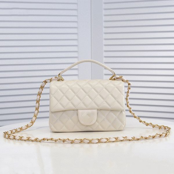 

luxurys designers bags channel women bags handbags919 fashion chain shoulder bag diamond lattice totes handbag lambskin & gold -white