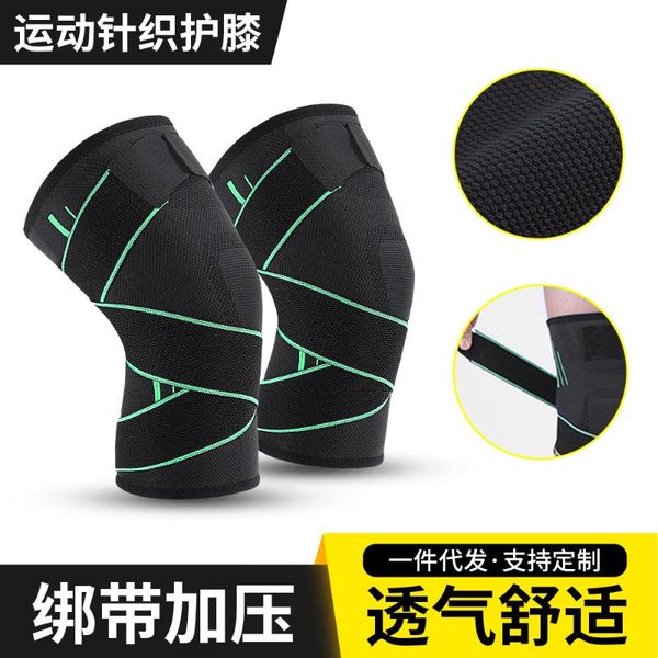 

running sports knee pads basketball compression protection knee stretch fitness riding protective gear, Black;gray