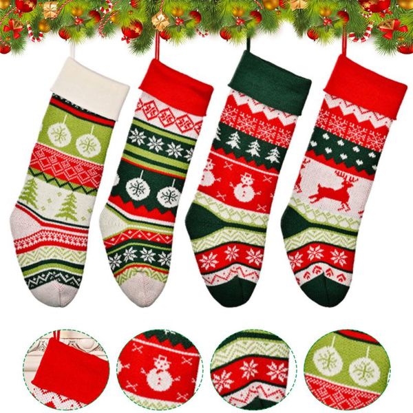 

christmas decorations stocking sack xmas gift candy bag noel for home natal navidad sock tree year decor