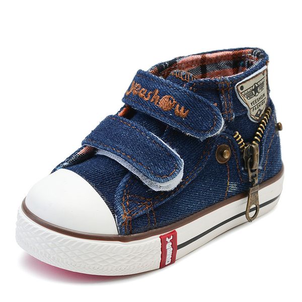 

high-childrens canvas shoes boys and girls jeans shoes 2021 spring and autumn new trend childrens toddler shoes, Black;red