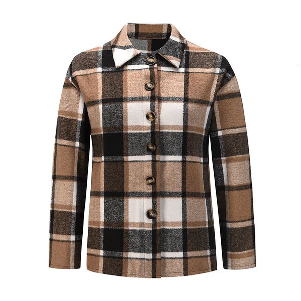 

women coats plaid autumn spring jackets vintage casual female outwear single breasted lady street wears fashion clothing ll254 7dws, Black;brown