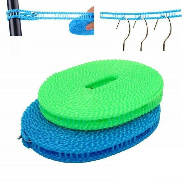 

outdoor gadgets 3m/5m clotheslines travel nylon clothesline laundry hanging rope non-slip clothes line drying rack
