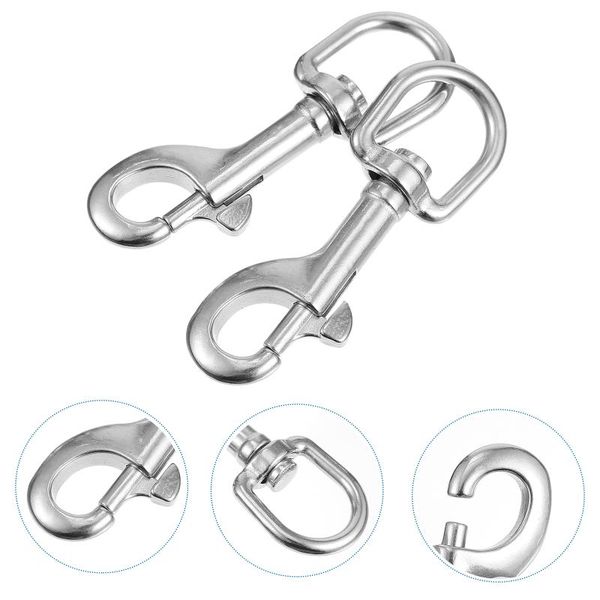 

fishing hooks 2pcs swivel eye trigger snap strap belt hook clasp dog leash clip diving