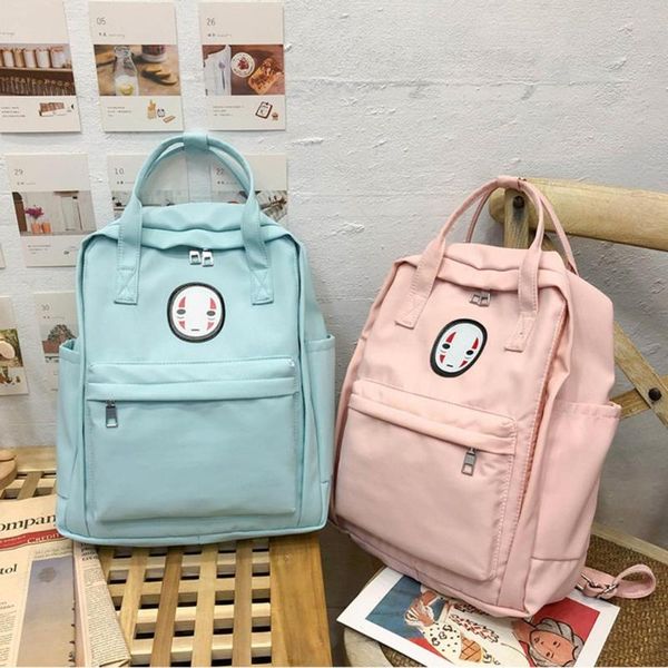 

backpack banabanma women concise solid color waterproof all matching simple travel