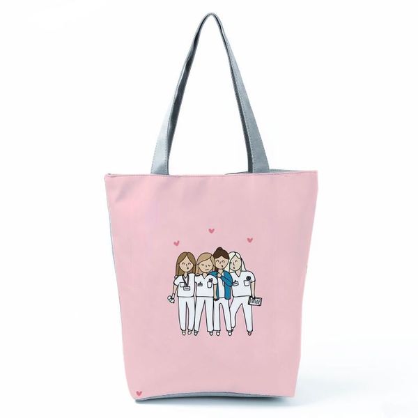 

evening bags ladies fashion all-match tote female love printed handbags cartoon eco friendly beach bag high capacity shopping