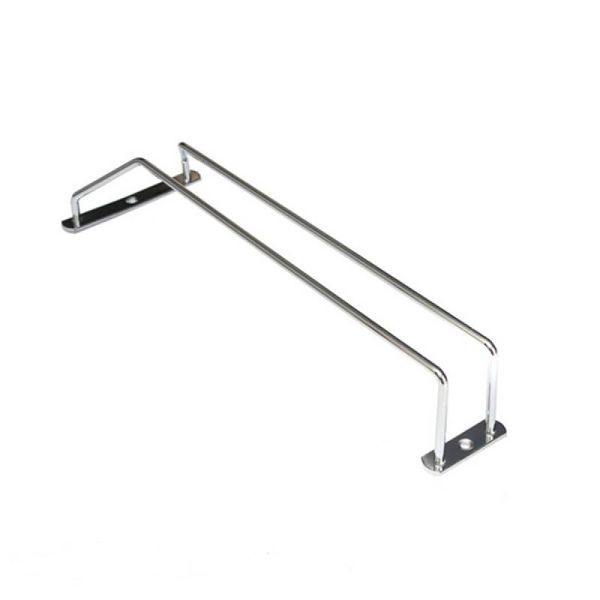 

hooks & rails champagne glass cup hangers rack holder with screws (silver)