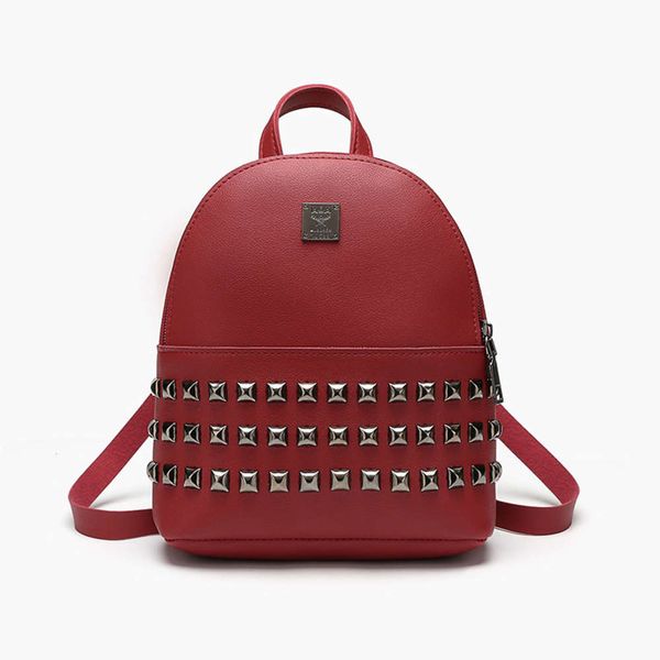 

korean rivet backpack 2021 new women's multifunctional bag