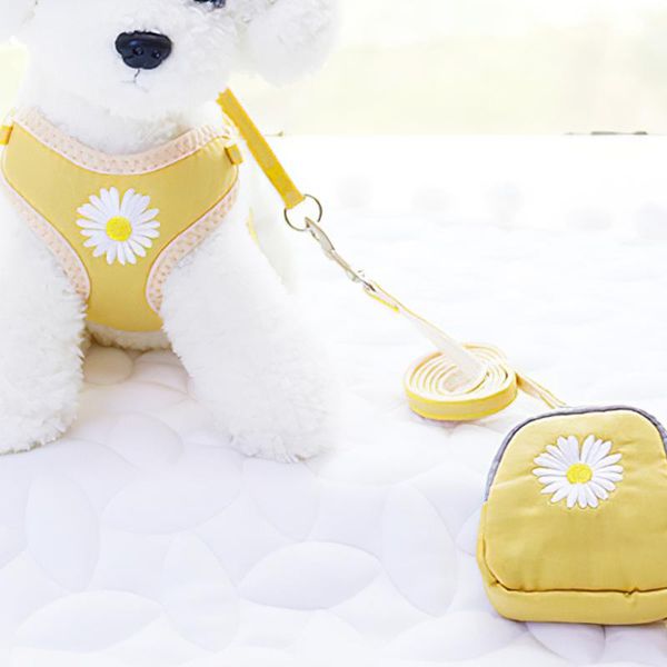 

dog traction rope chest strap snack bag set leash with collars & leashes