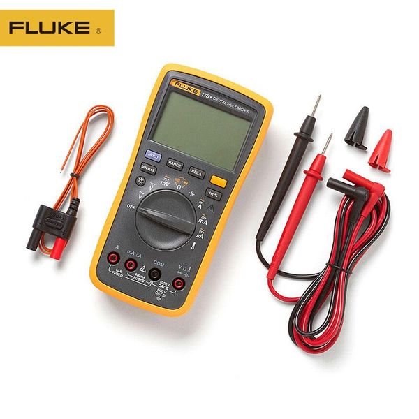 

multimeters fluke original 17b+ digital multimeter ac/dc voltage current capacitance ohm temperature tester auto/manual range measurement