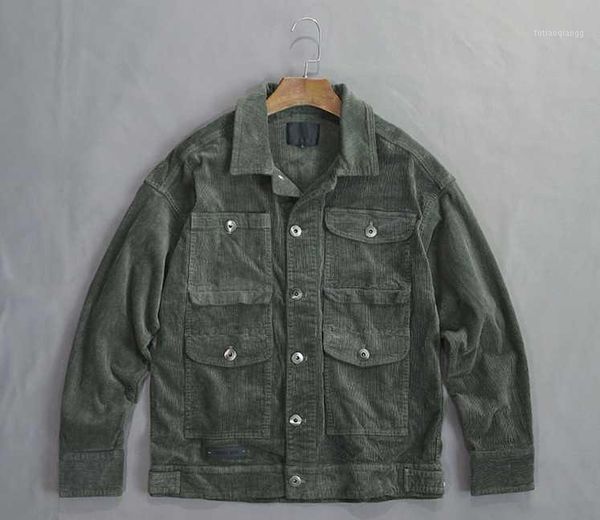 

men's jackets plus size autumn men fashion loose vintage single breasted corduroy fabric cotton casual jacket, Black;brown