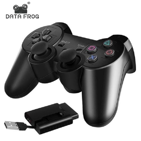 Data rog Беспроводная игра GamePads PS3 / PS2 Контроллер Джойстик PlayStation2 / 3 GamePad Windows Android Smart TV / TV Box