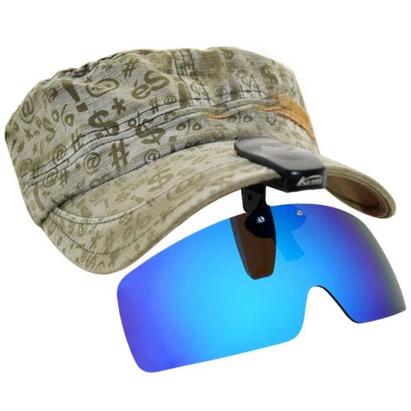 

outdoor eyewear latest style polarized fishing glasses hat visors sport clips cap clip on sunglasses for biking hiking golf