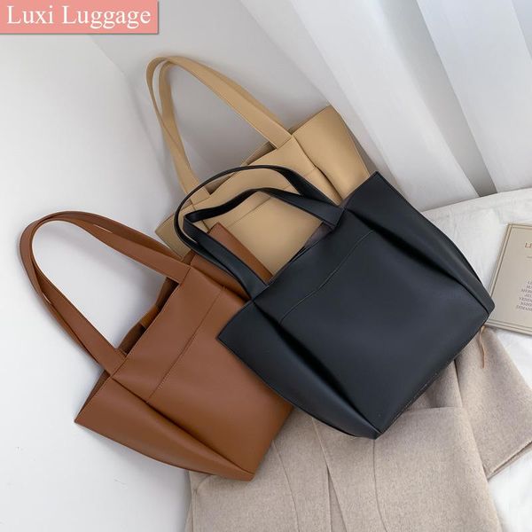 

evening bags 2021 large women's bag capacity shoulder pu leather ladies wild
