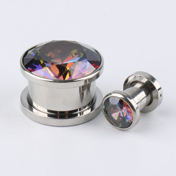 

rust steel zircon auricle human body puncture ear expansion popular jewelry