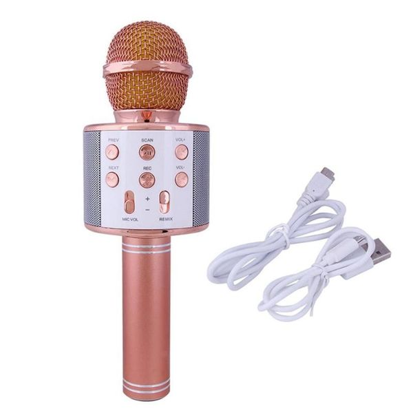 

wireless usb microphone portable bluetooth karaoke microphone professional speaker home ktv handheld ws858