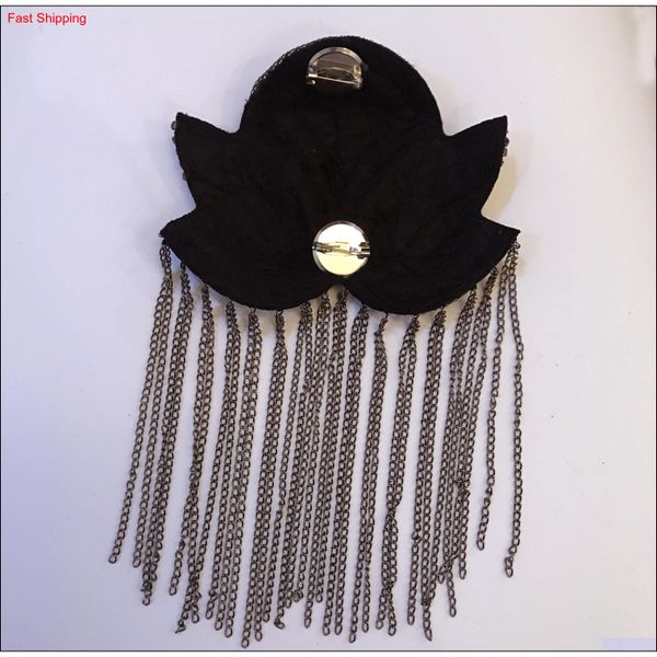 

2018 new arrive kpop fashion women clothes epaulet accessories tassel shoulder epaulettes/charreteras hombro/br qylknd new_dhbest, Silver