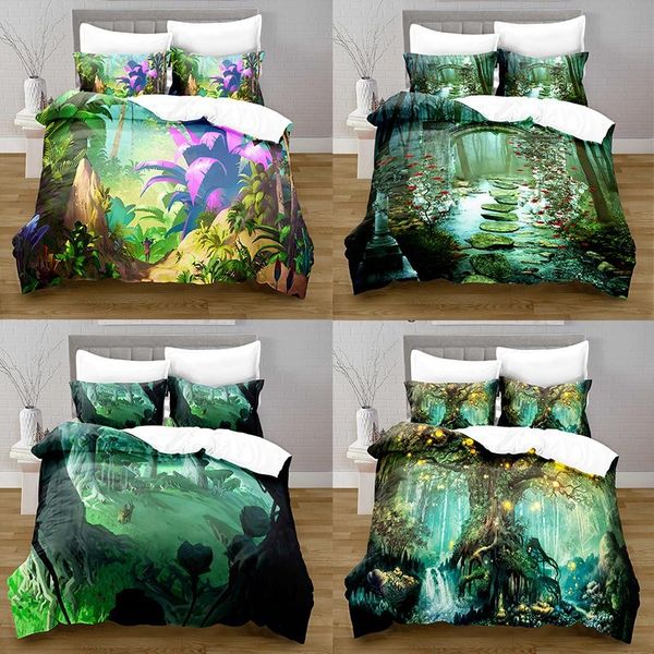 

bedding sets fantasy forest duvet set with pillowcase quilt cover eu/australia/u.s. bedroom big bed