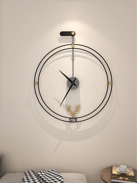 

wall clocks iron classic clock silent large round fashion modern simple royal style reloj de pared room decor bd50zb