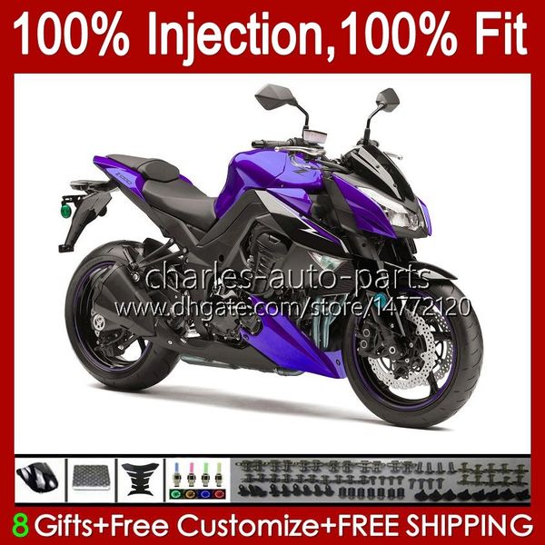 Körperspritzgussform für Kawasaki Ninja Z 1000 R Z1000 2010 2012 2012 2013 2012 Jahr Jahre Körperarbeit 15No.70 Z-1000 Z1000R 2010-2013 Z-1000R 10 11 12 13 OEM Fairing Kit Purple BLK