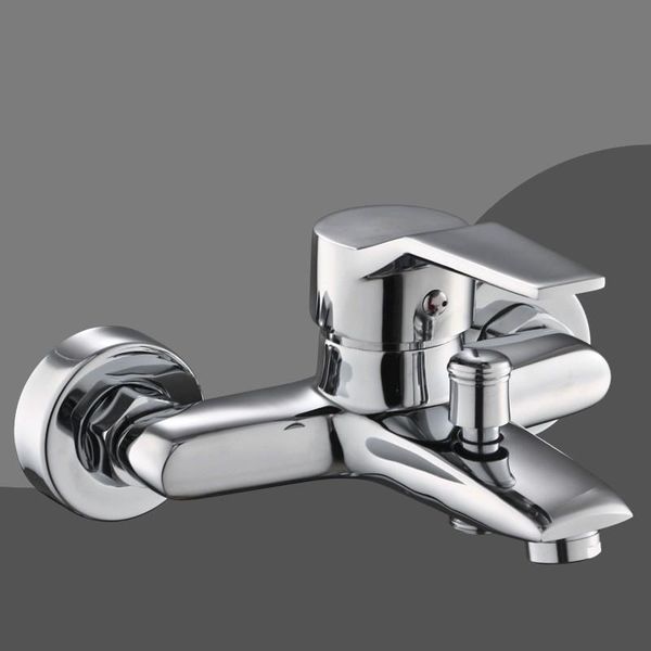 

wall-mounted triple bathtub faucet bathroom shower faucet mixing valve control and cold water mixing valve nozzle