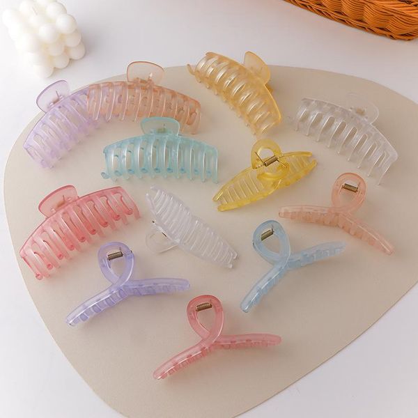 

hair clips & barrettes xiaoboacc 2021 trend korean fashion acrylic candy color transparent accessories drop, Golden;silver