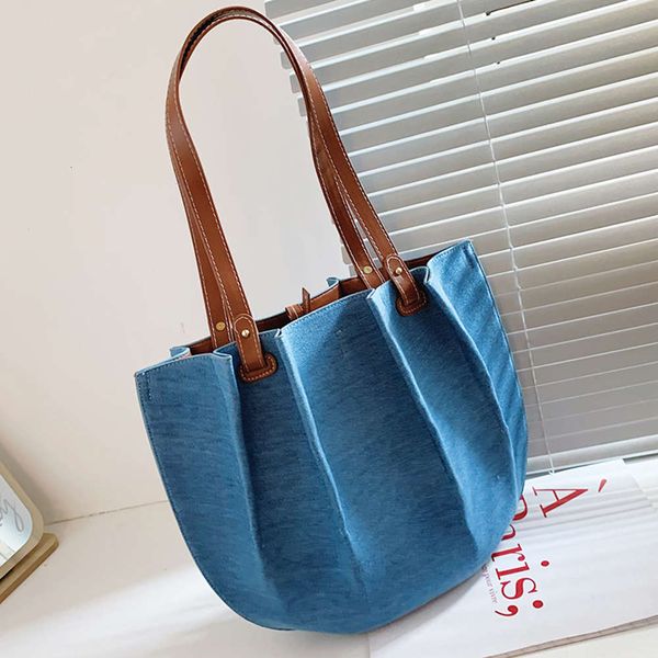 

high capacity folds pu leather shoulder bag for women 2021 digner summer purs and handbags female travel big tot