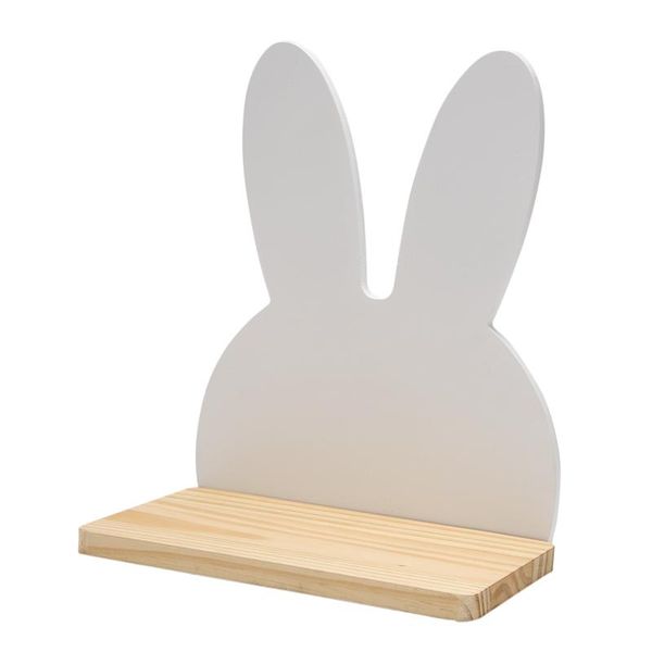

other home decor wooden wall shelf baby kids room decoration lovely rabbits storage rack floating shelves organizer