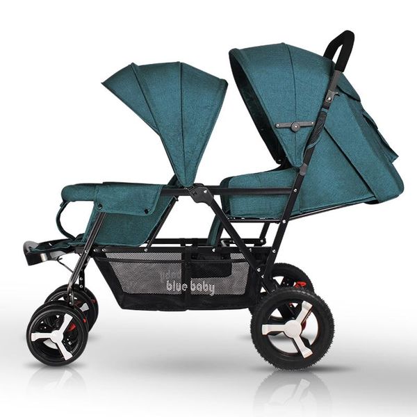 

easy fold twin stroller,front rear twin stroller sister and brother two baby stroller parm