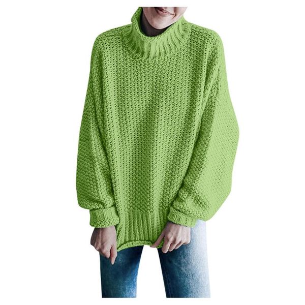 

women's sweaters women turtleneck knit sweater 2021 fashion classic casual knitted loose pullover long sleeve autumn winter outwear, White;black
