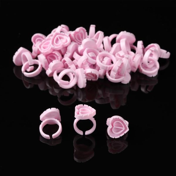 

false eyelashes tools extension blossom plastic glue cups disposable lash rings