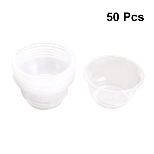 

50pcs disposable clear round party bowls without lids