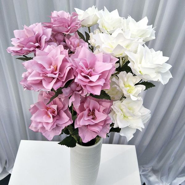 

decorative flowers & wreaths peony flower silk artificial wedding decoration diy garland craft table arrangement