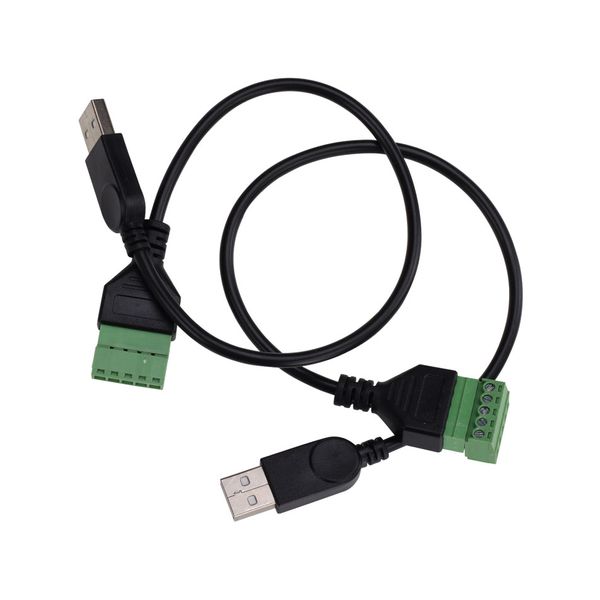 Cavo di prolunga USB 2.0 per computer TV dati Cavi di prolunga velocità 5P Terminale maschio Connettore adattatore senza saldatura