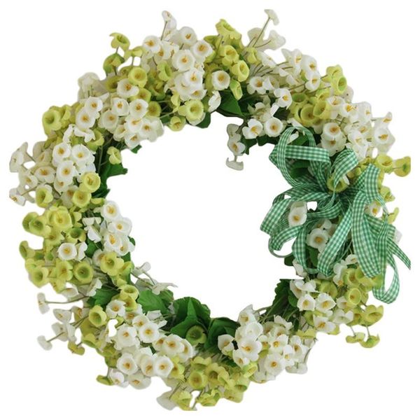 

decorative flowers & wreaths artificial door wreath spring handmade flower for front wall window wedding party farmhouse home decor