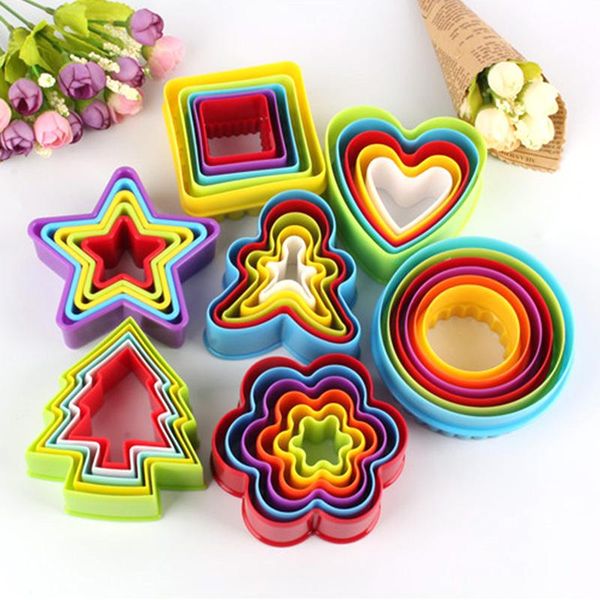 

baking moulds 7types fruit cut star shape fondant cake desszer plunger mould mold cutter tools dough cookie tool kitchen diy food knife