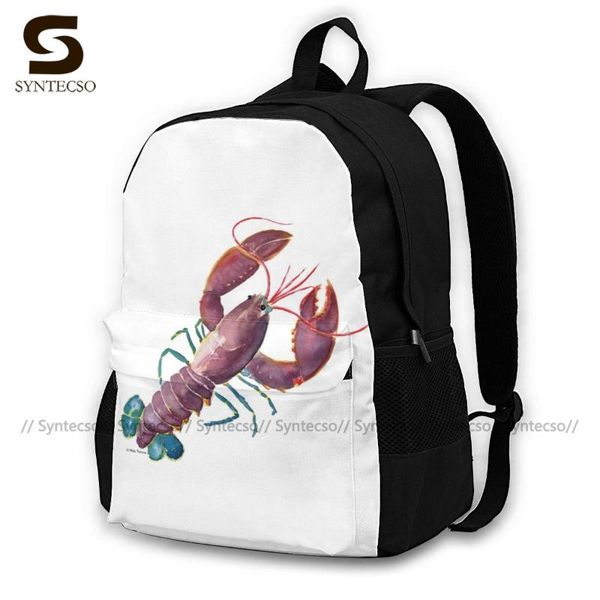 

lobster backpacks kawaii polyester business backpack youth breathable bags