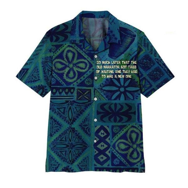 

holiday style design hawaiian style men's short-sleeved shirt pattern printing geometric printing party beach daily casual top, White;black